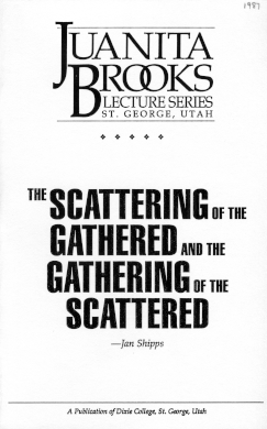 the cover of “The Scattering of the Gathered and the Gathering
				of the Scattered”