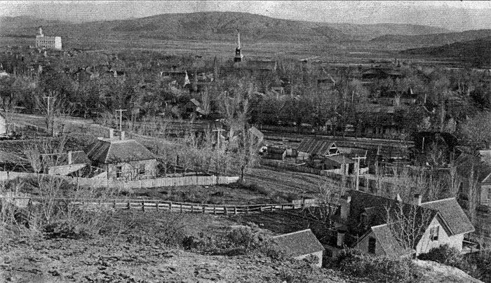 Fig. 4. A closer bird’s-eye view of St. George taken from the
				north side, c. 1910.